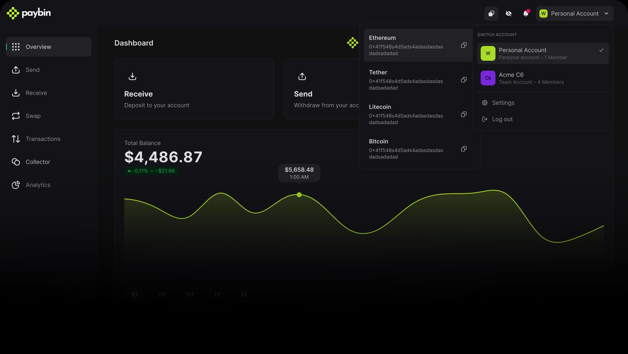 Paybin Dashboard